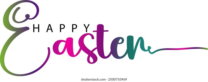 Happy Easter background, card, poster. Vector, Happy Easter gradient color