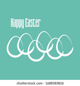 Happy Easter background. Easter card. Vector illustration.
