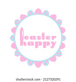 Felices antecedentes de Semana Santa en estilo de caricatura sobre fondo blanco. Diseño de afiches. Feliz tarjeta de Pascua. Concepto creativo. Plantilla de fondo de patrón de banner de diseño gráfico abstracto vectorial.