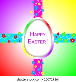 Happy Easter background with design elements