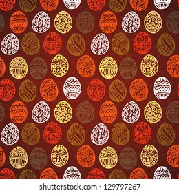 Happy easter background. easter egg. Easter egg vector pattern for your  design