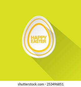 happy Easter background and egg. vector card design template