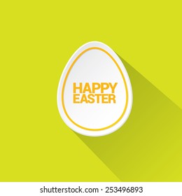 happy Easter background and egg. vector card design template