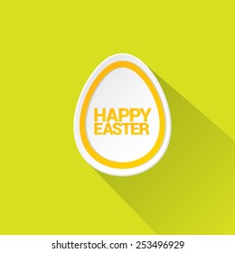 happy Easter background and egg. vector card design template