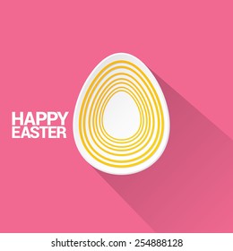 happy Easter background and egg. vector card design template