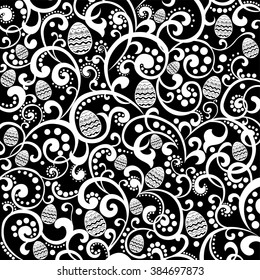 Happy Easter! Background with egg. Vector Illustration