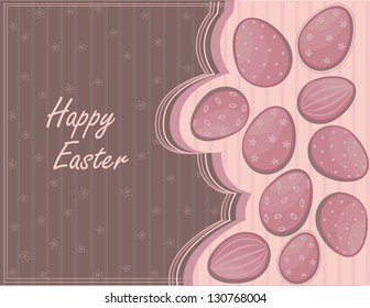 Happy Easter background with eggs
