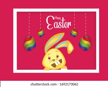 Happy Easter background eggs. Vector illustration greeting card, ad, promotion, poster, flyer, web-banner, article
