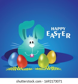 Happy Easter background eggs. Vector illustration greeting card, ad, promotion, poster, flyer, web-banner, article