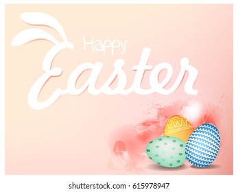 Happy Easter Background. Greetings card. vector
