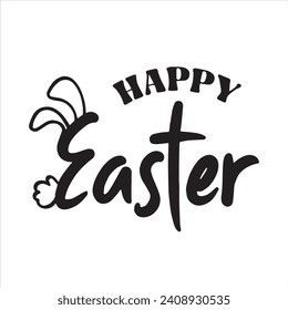 Happy-Osterhintergrund inspirierende positive Zitate, Motivationen, Typografie, Schriftdesign