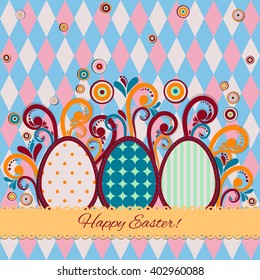 happy Easter background. Vector