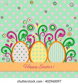 happy Easter background. Vector
