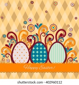 happy Easter background. Vector
