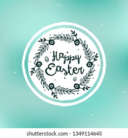 Happy Easter background, vector banner, card.
