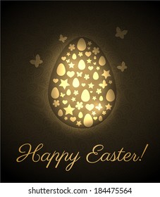 Happy Easter background. Vector eps10.