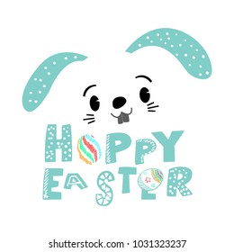Happy Easter background. Vector illustration.
