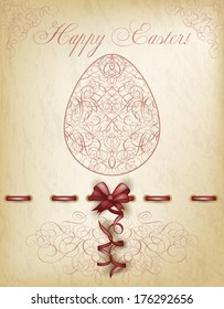 Happy Easter background, vector illustration