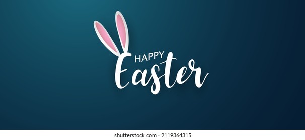 Happy Easter background. Vector illustration.