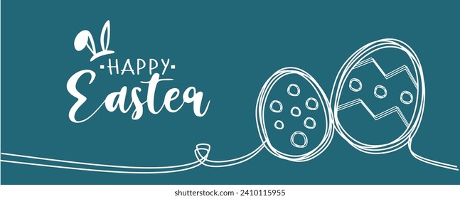 Happy Easter background. Vector illustration. 