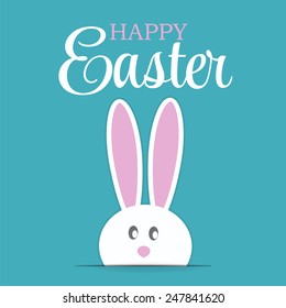 Happy Easter Background Vector Illustration 