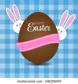 Happy Easter Background Vector Illustration 