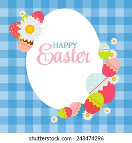 Happy Easter Background Vector Illustration