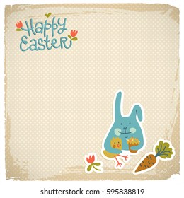 Happy easter background vector Illustration