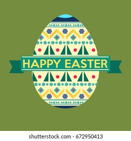 Happy Easter Background Vector Illustration