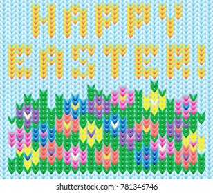 Happy Easter background, vector illustration