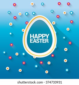 Happy Easter Background. vector easter spring background