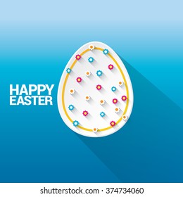 Happy Easter Background. vector easter spring background