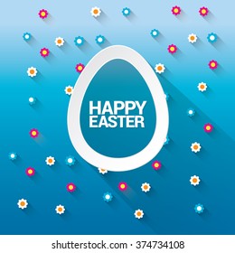 Happy Easter Background. vector easter spring background