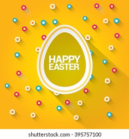 Happy Easter Background. vector easter spring background