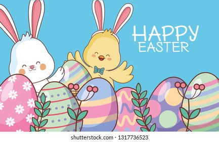 Happy easter banner