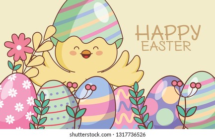 Happy easter banner