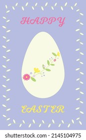 Happy Easter banner, greeting card. Vector illustration for card, invitation, banner, flyer.