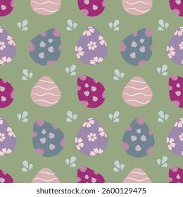 Happy Easter banner. Greeting card, poster or banner with bunny, flowers and Easter egg.