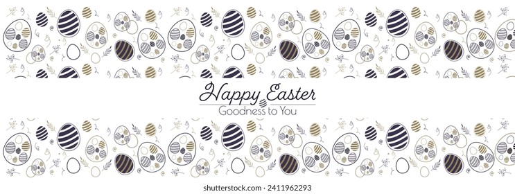 Happy Easter banner. Modern design.