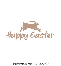 Happy Easter banner. Modern minimal style. Eggs and bunny in pastel colors. Sweet easter pattern. Great for Easter Cards, greeting card, easter cards, wallpapers, vector design