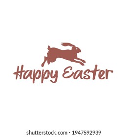 Happy Easter banner. Modern minimal style. Eggs and bunny in pastel colors. Sweet easter pattern. Great for Easter Cards, greeting card, easter cards, wallpapers, vector design