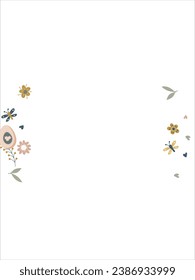 Happy Easter Banner. Pattern of eggs, flowers and twigs. For card, banner, poster, flyer, and web. Spring Festival. Vector illustration