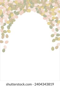 Happy Easter Banner. Pattern of eggs, flowers and twigs. For card, banner, poster, flyer, and web. Spring Festival. Vector illustration