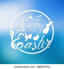 "Happy Easter" Banner poster
