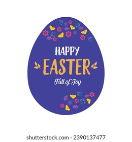 Happy Easter banner, poster, greeting card. Trendy Easter design with typography, bunnies, flowers, eggs, bunny ears, in pastel colors. Modern minimal style