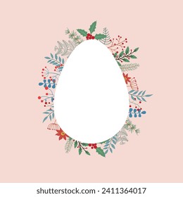 Frohe Osterbanner, Poster, Grußkarte. Fröhlicher Osterhintergrund mit negativem Raumbereich
