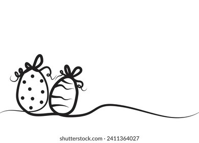 Happy Easter banner, poster, greeting card. Happy Easter background with negative space area