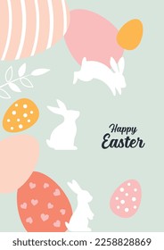 Happy Easter banner. Vector Graphic Design