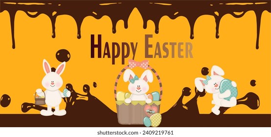 happy Easter beautiful art illustration vector