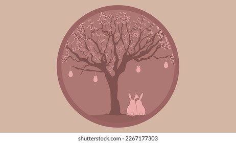 Happy Easter Beautiful background and card 